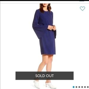 Halogen bell sleeves dress